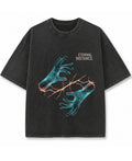 Vintage Fade Wash Oversized T-shirt Front Design