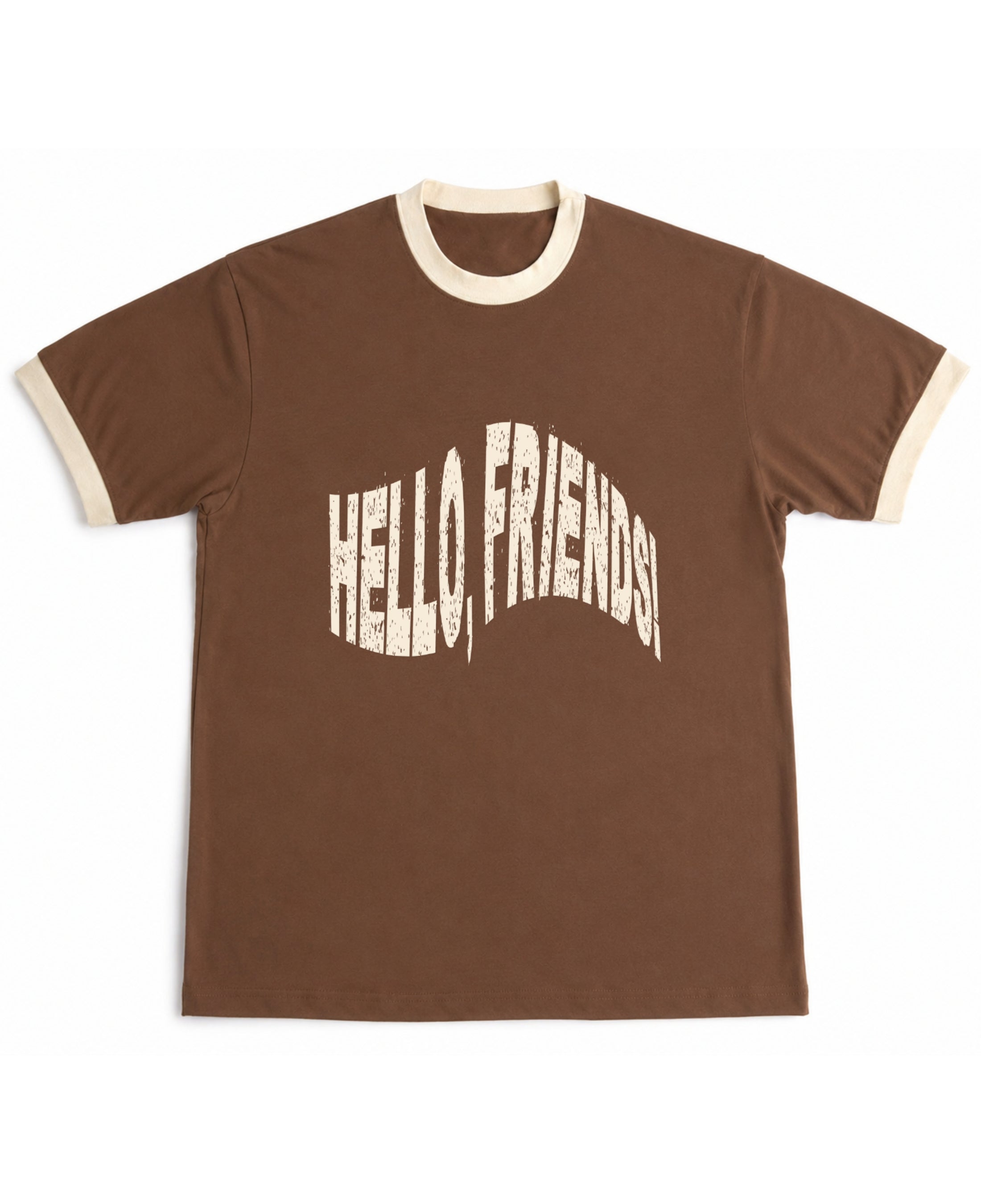 Mousse & Cream Ringer tee Front Design